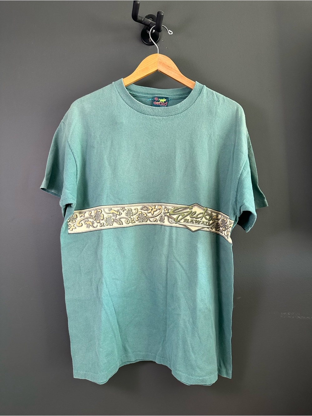 Green Short Sleeve Graphic Band Tee